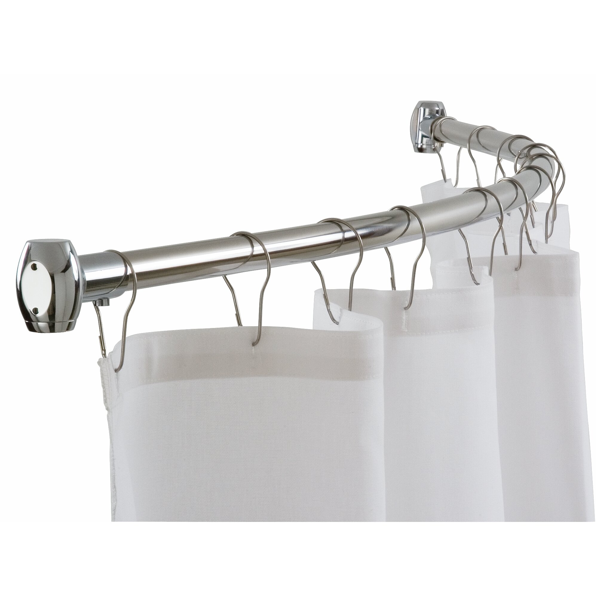 Bradley Corporation 60" Curved Shower Curtain Rod & Reviews Wayfair